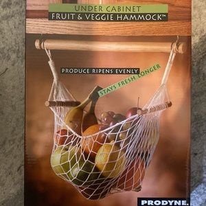 Under cabinet, fruit and veggie hammock